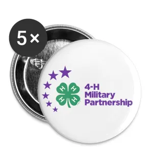 4-H Military Partnership Large 2.2" Button 5-pack