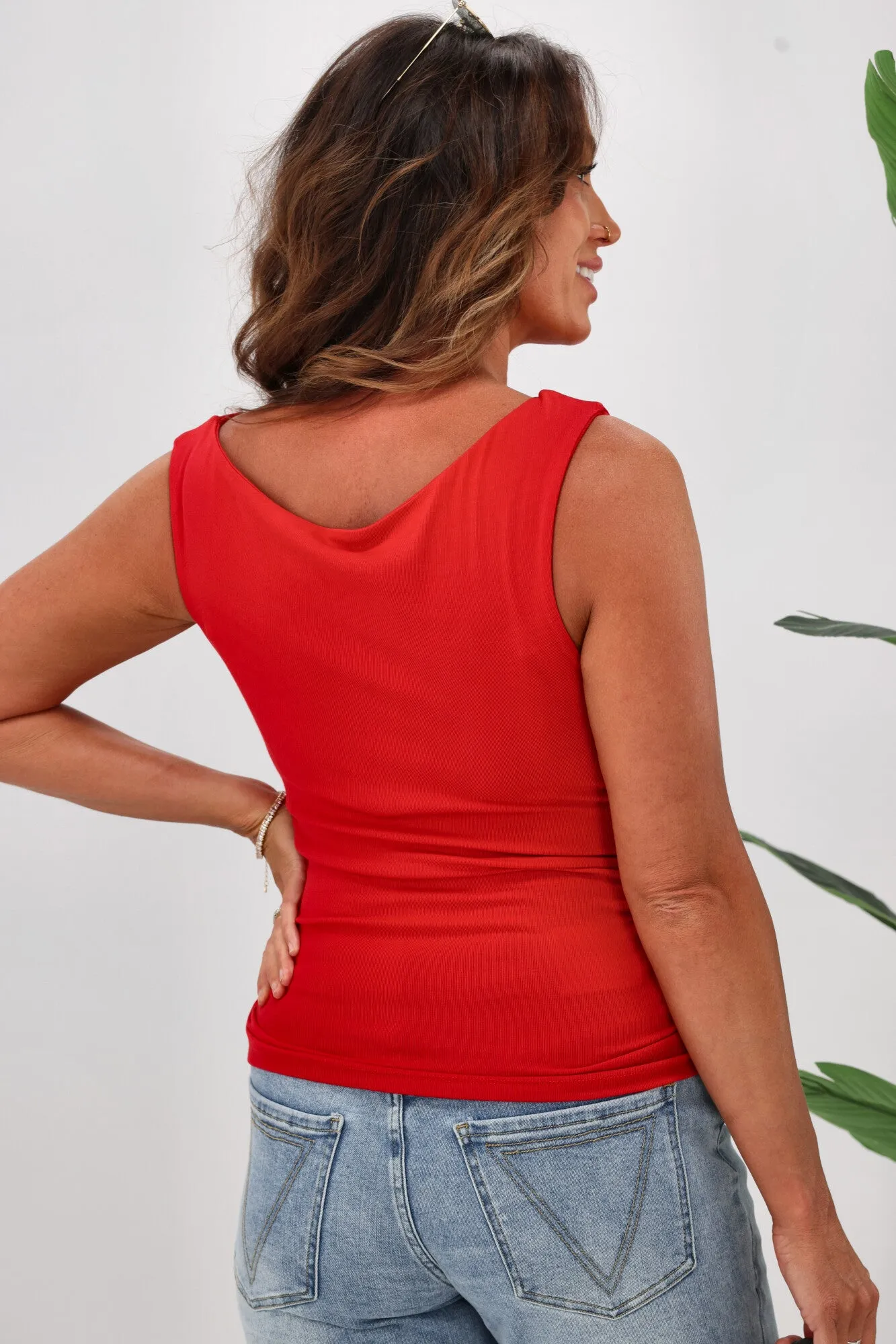 All About Eve Kylie Off Shoulder Top Scarlet