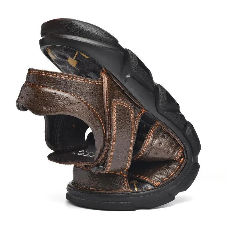 Aule Cut Out CO2 Leather Sandals