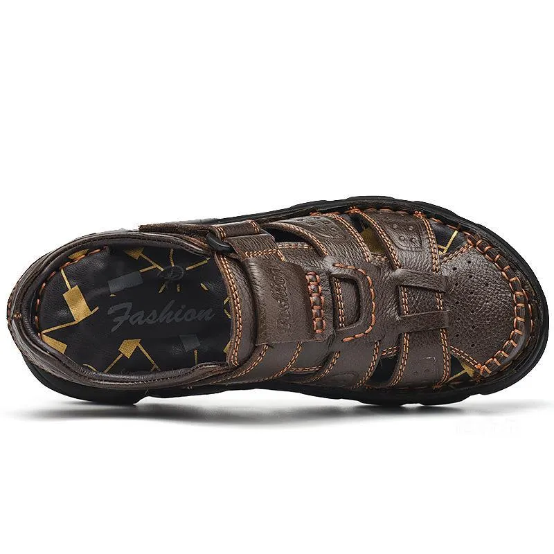 Aule Cut Out CO2 Leather Sandals