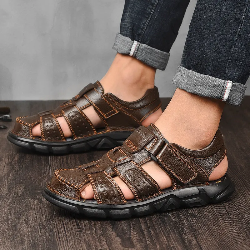 Aule Cut Out CO2 Leather Sandals