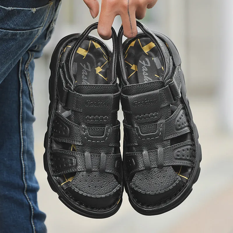 Aule Cut Out CO2 Leather Sandals
