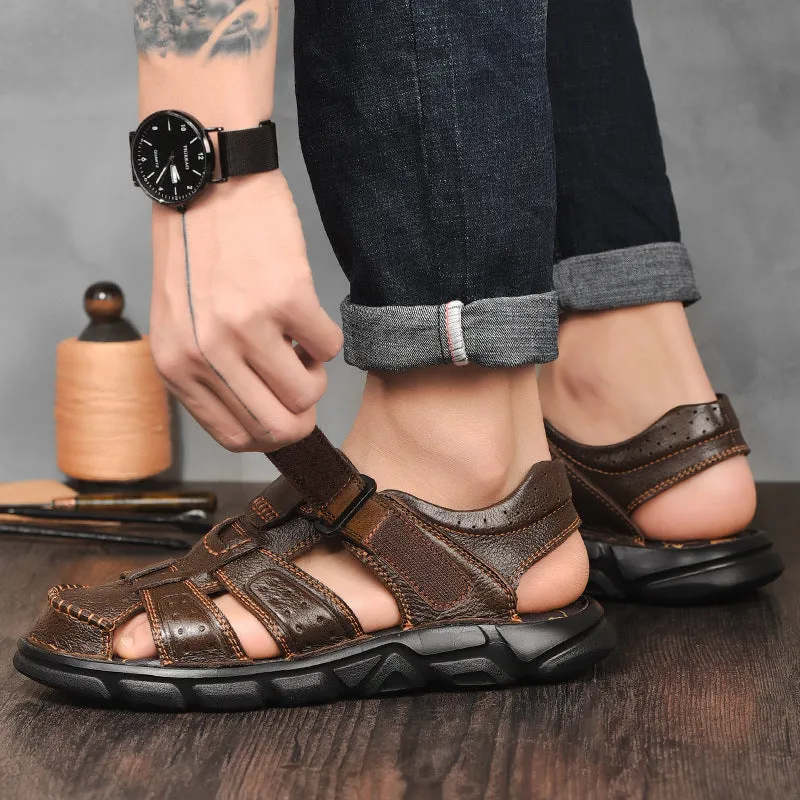 Aule Cut Out CO2 Leather Sandals