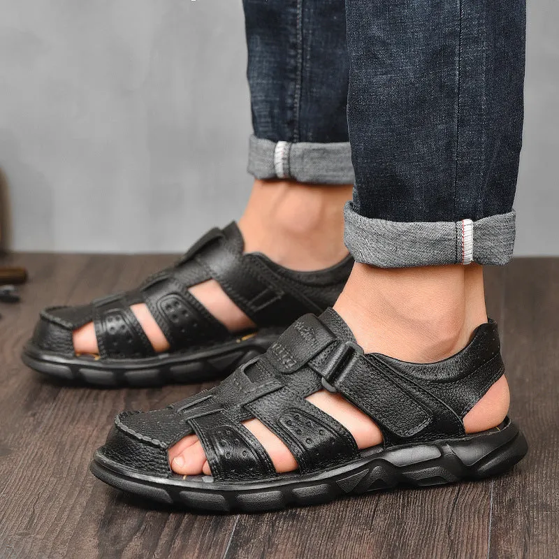 Aule Cut Out CO2 Leather Sandals