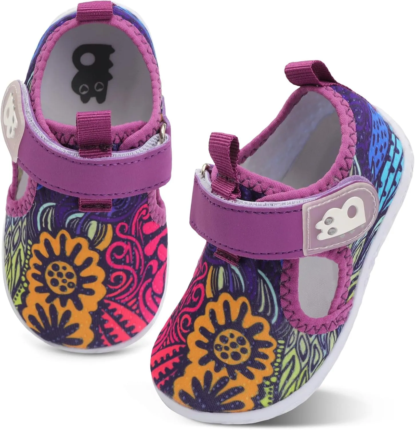 Besroad Toddler Water Shoes Boys Girls Swim Aqua Shoes Breathable Quick Dry Barefoot Sandals for Beach Swimming Pool