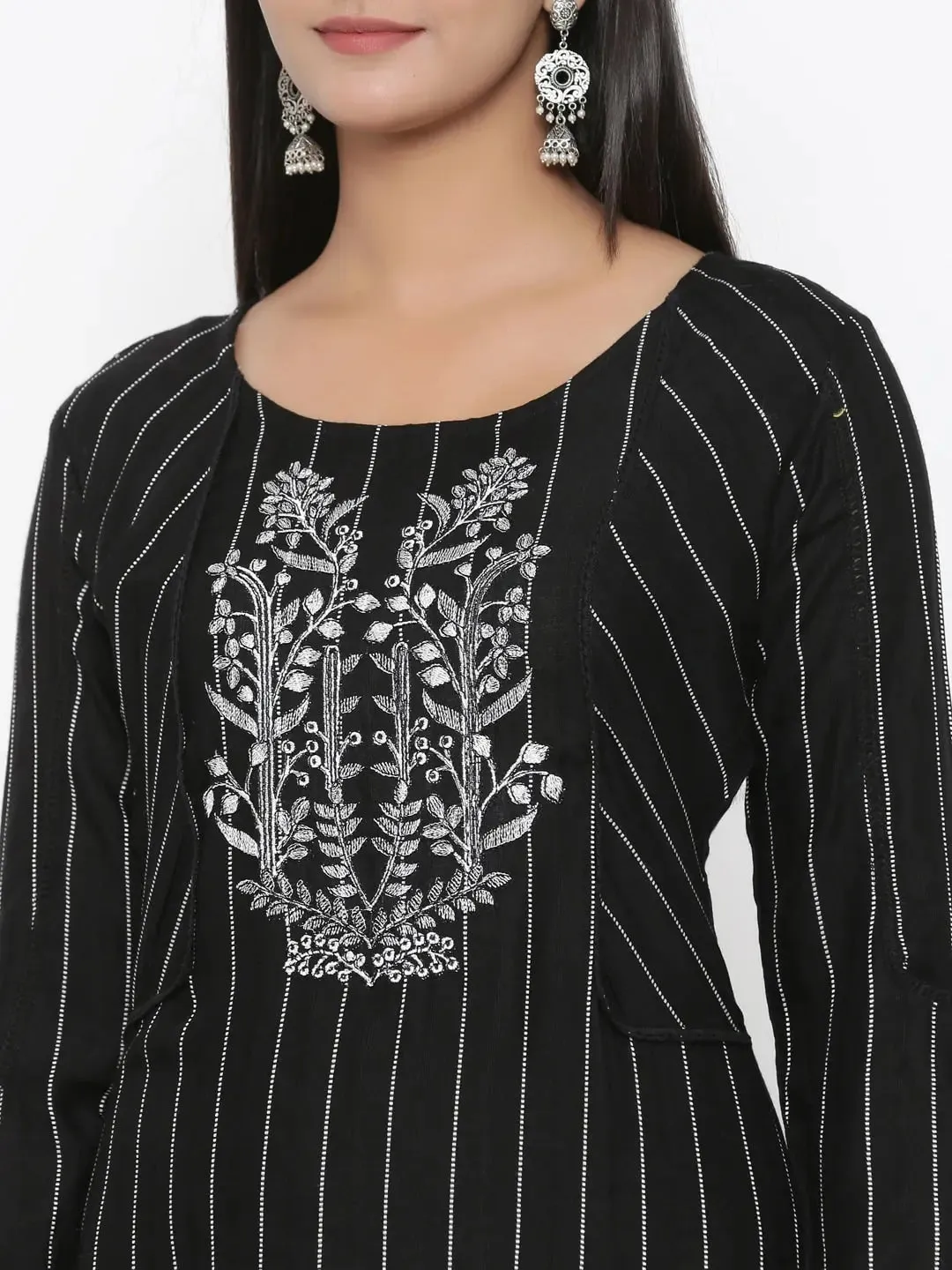 Black Straight Kurta