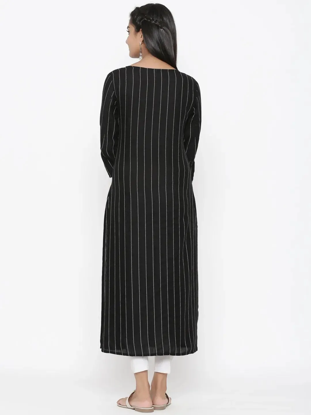 Black Straight Kurta