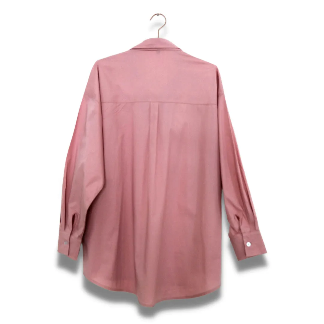 Blush Pink Cotton Stretch Tintswalo Oversized Shirt