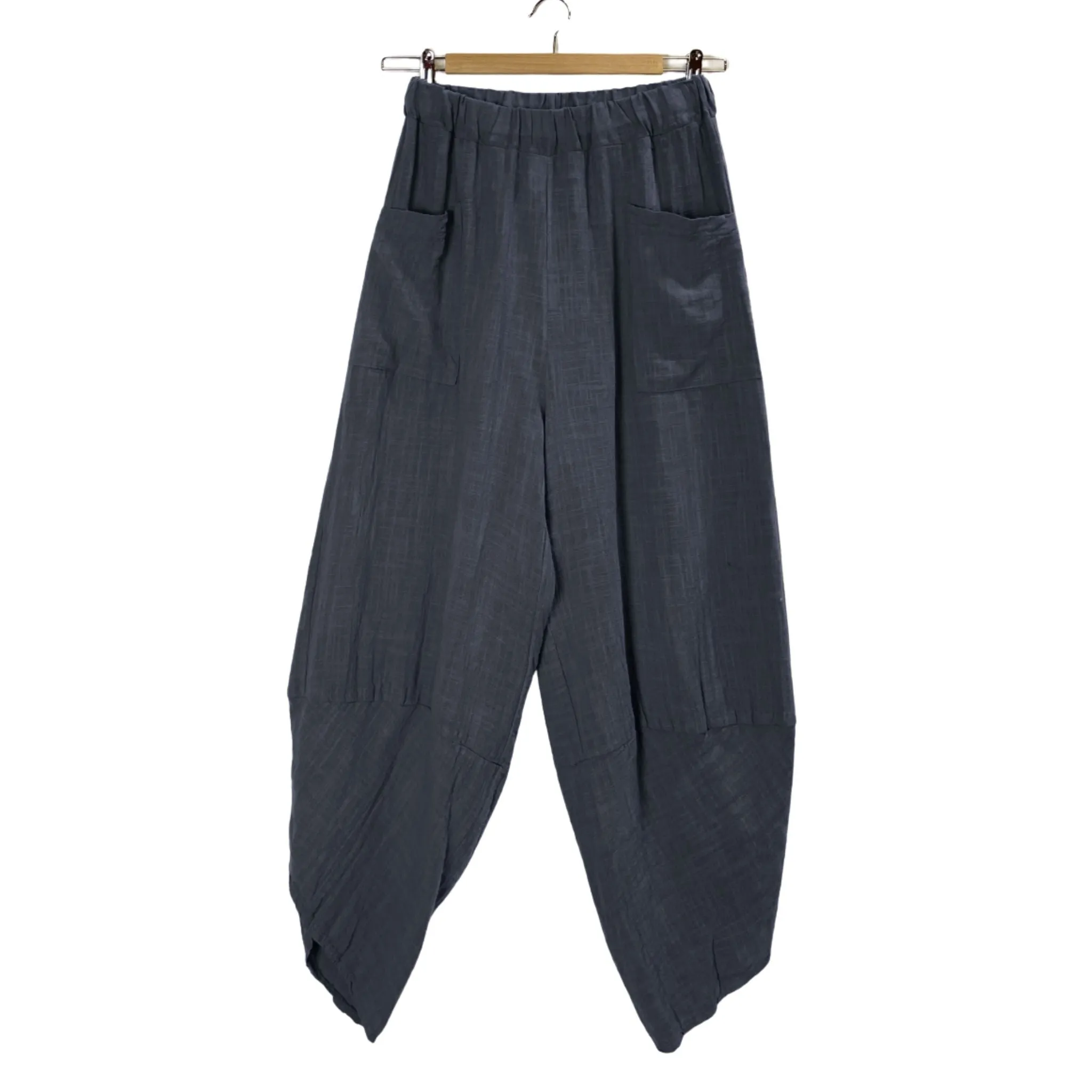 Catherine Poached Cotton Cropped Trousers | One Size