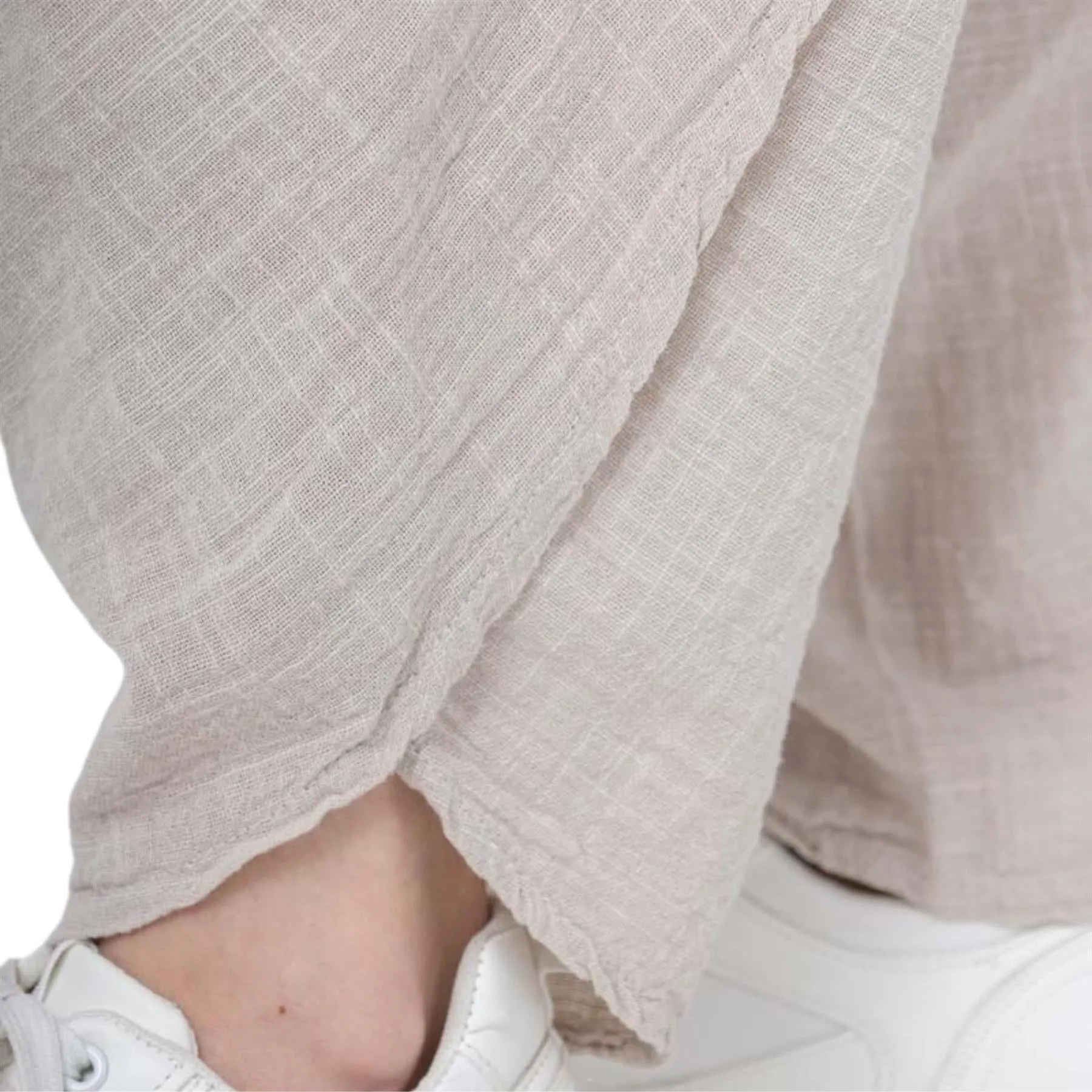 Catherine Poached Cotton Cropped Trousers | One Size
