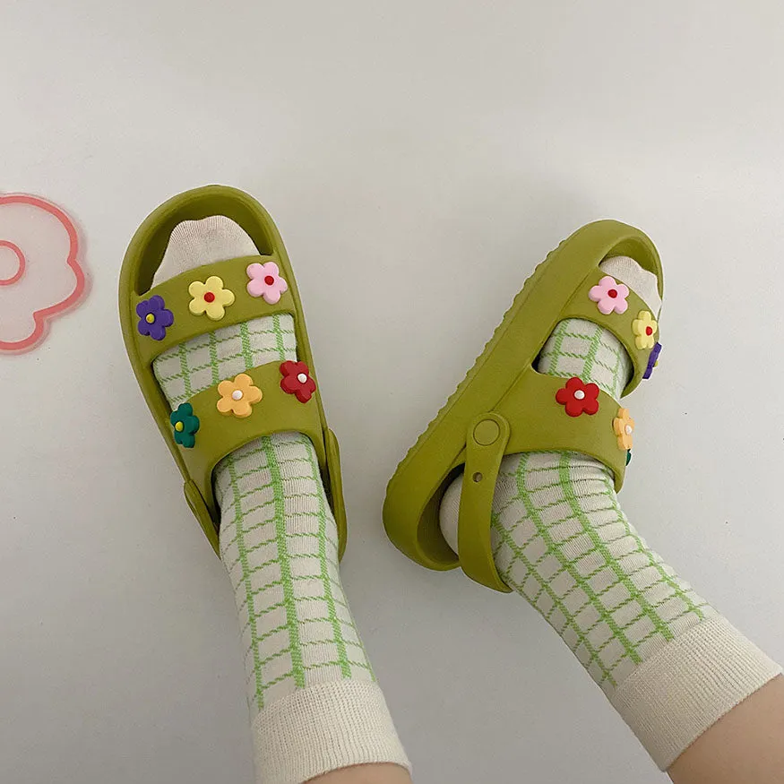 Colorful Flower Sandals