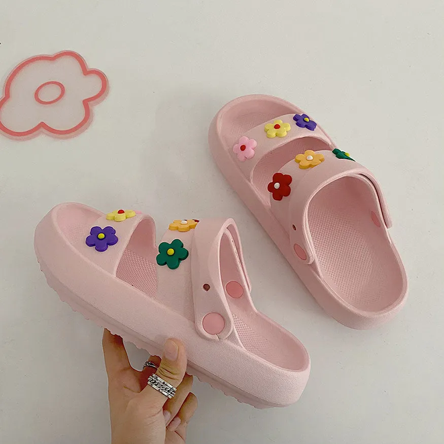Colorful Flower Sandals