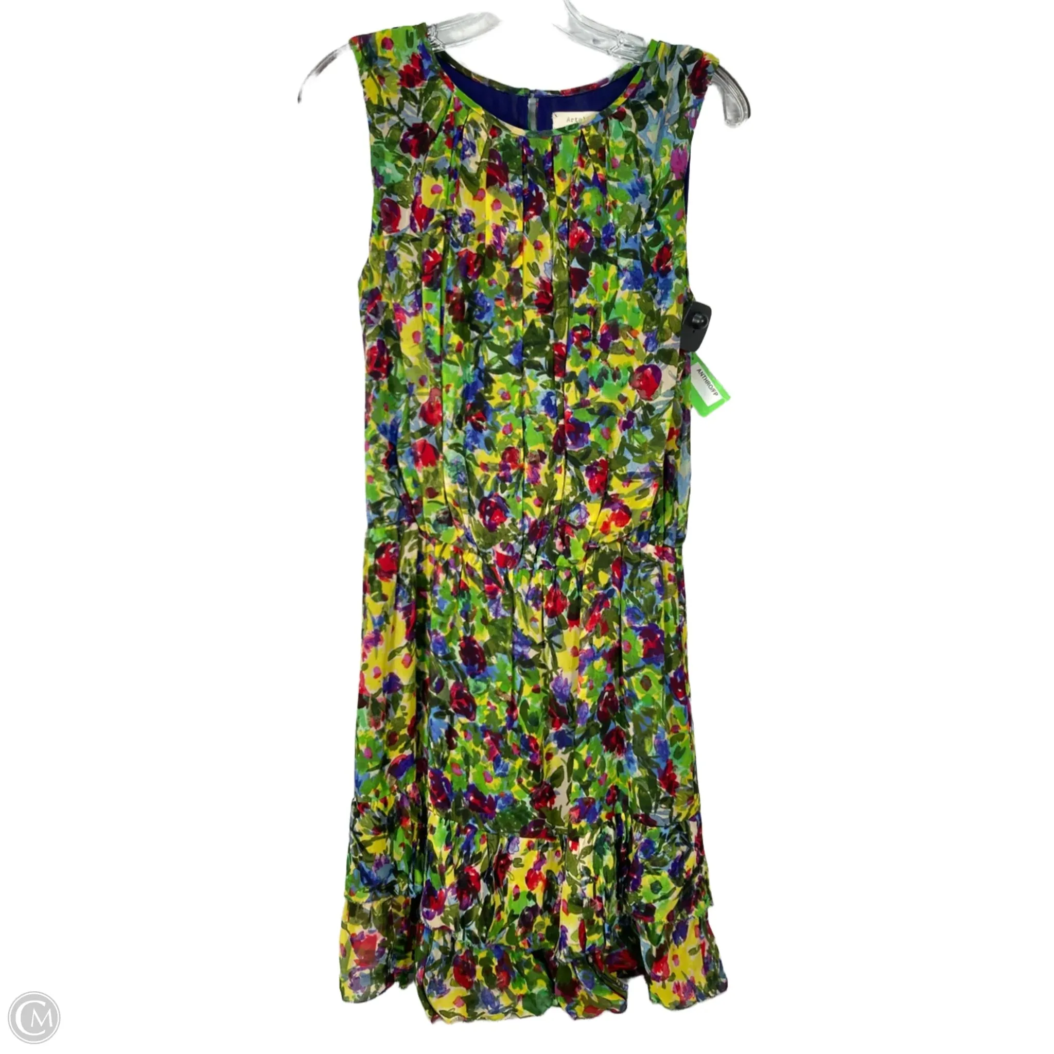 Dress Casual Short By Anthropologie In Floral Print, Size: S