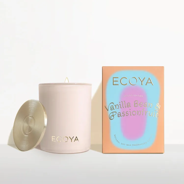 ECOYA Limited Edition Vanilla Bean & Passionfruit Madison Candle