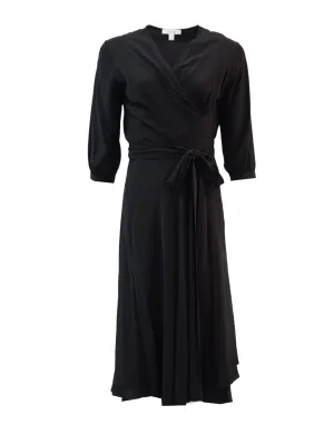 ESSK Midi Wrap Dress (Black)