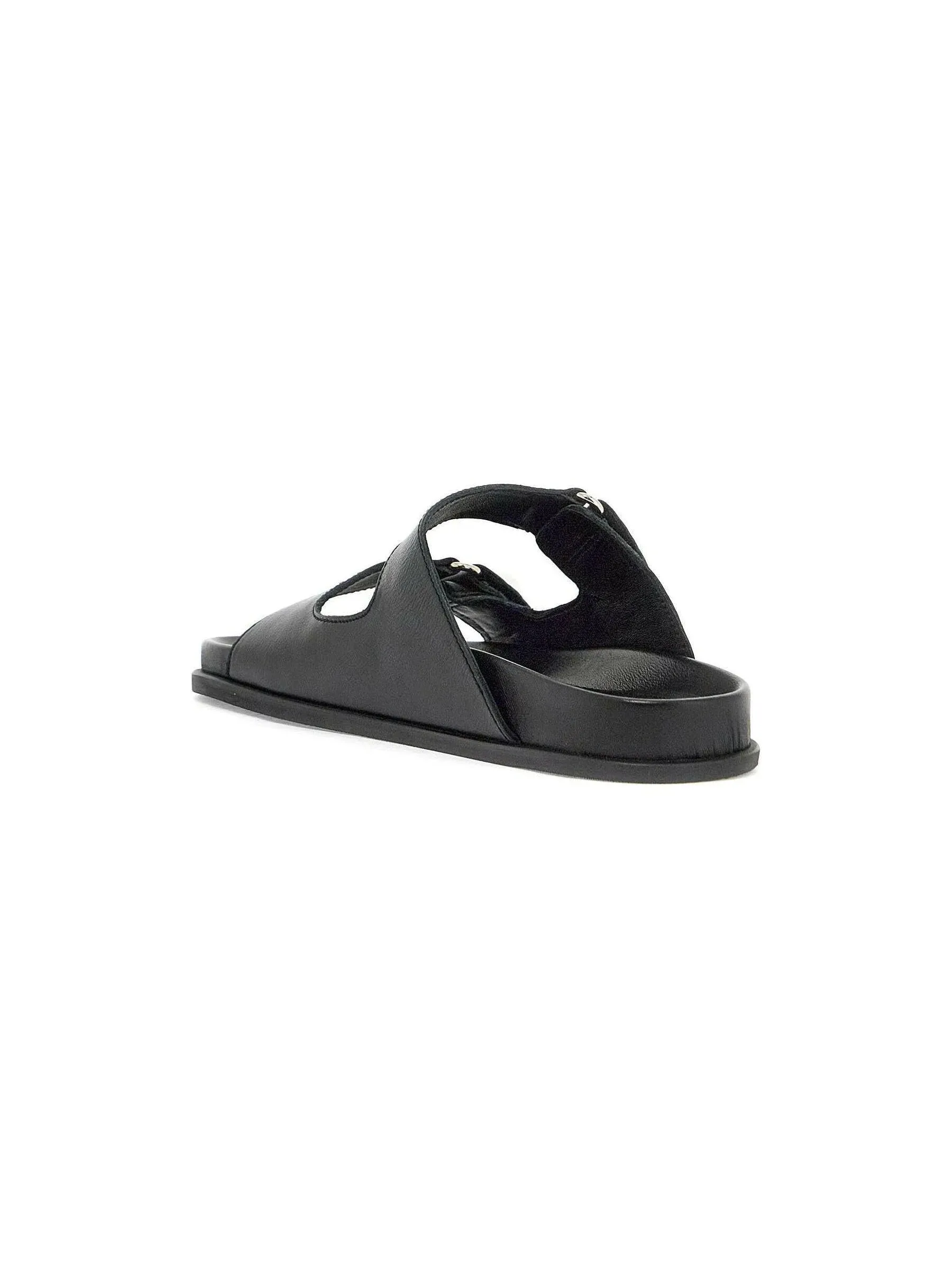 Fayence Pearl-Embellished Leather Sandal
