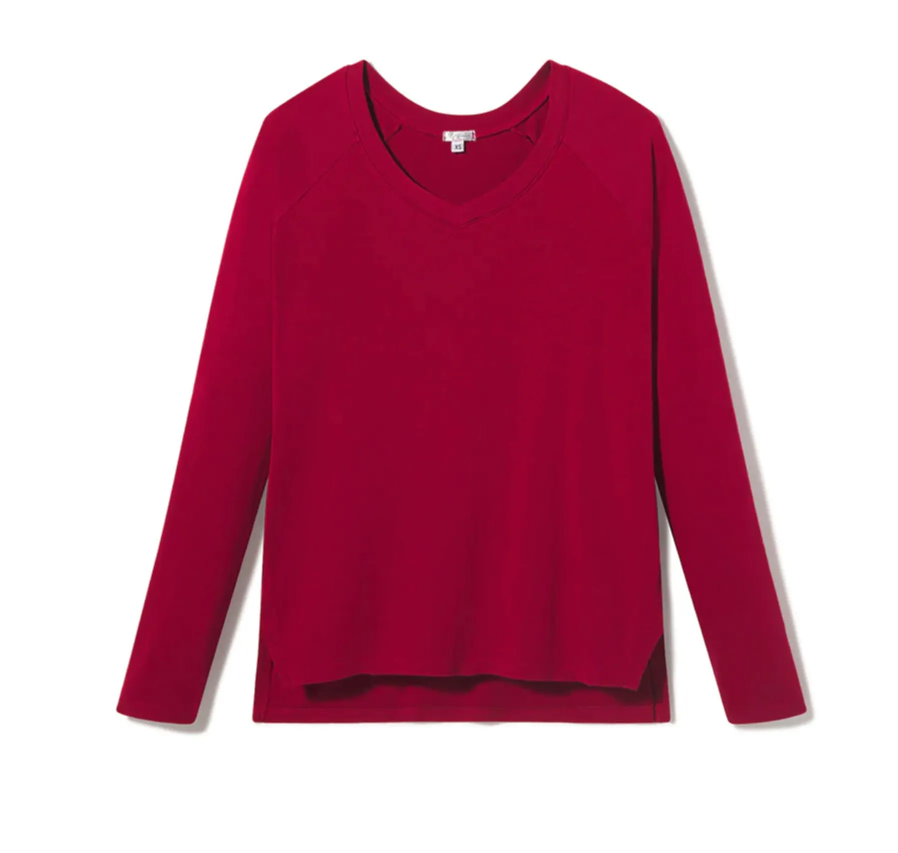 Frankie Ribbed Long Sleeve w/ Side Slit | PJ HARLOW