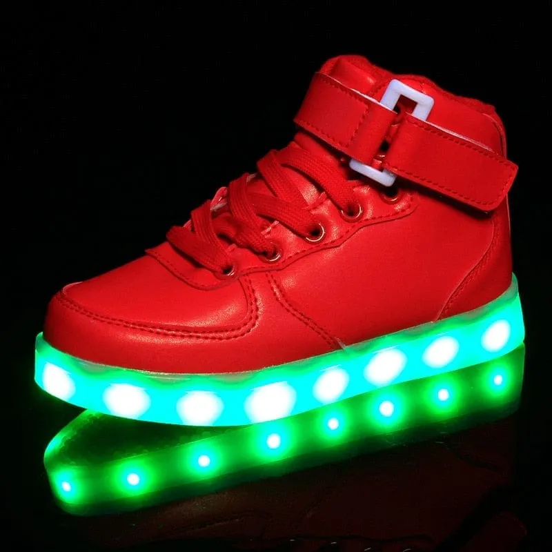 Kids USB Charged LED Sneakers