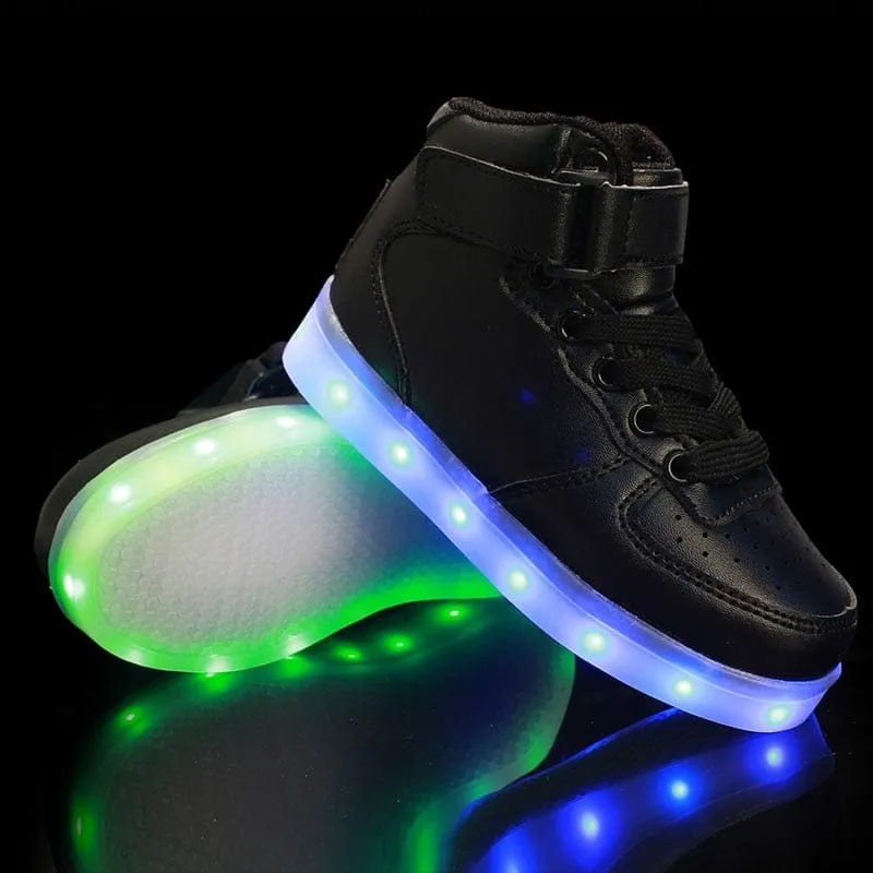 Kids USB Charged LED Sneakers