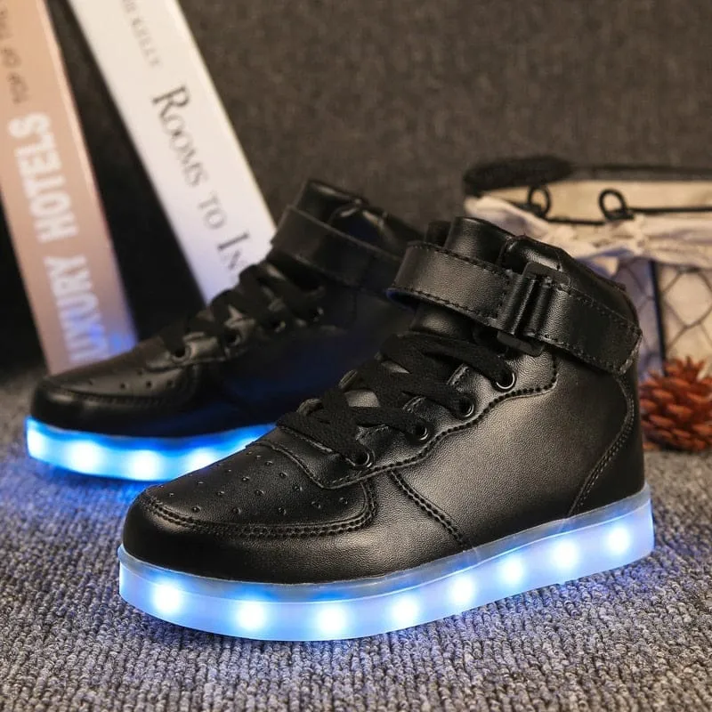 Kids USB Charged LED Sneakers