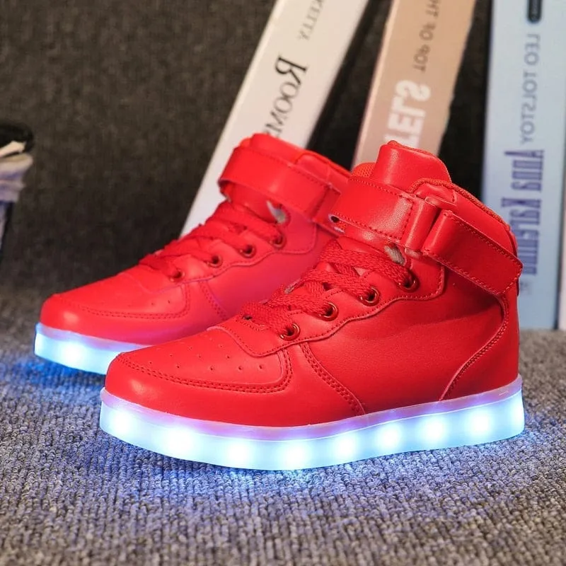 Kids USB Charged LED Sneakers