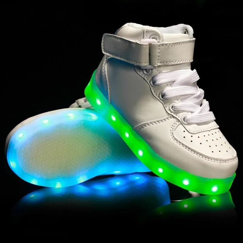 Kids USB Charged LED Sneakers
