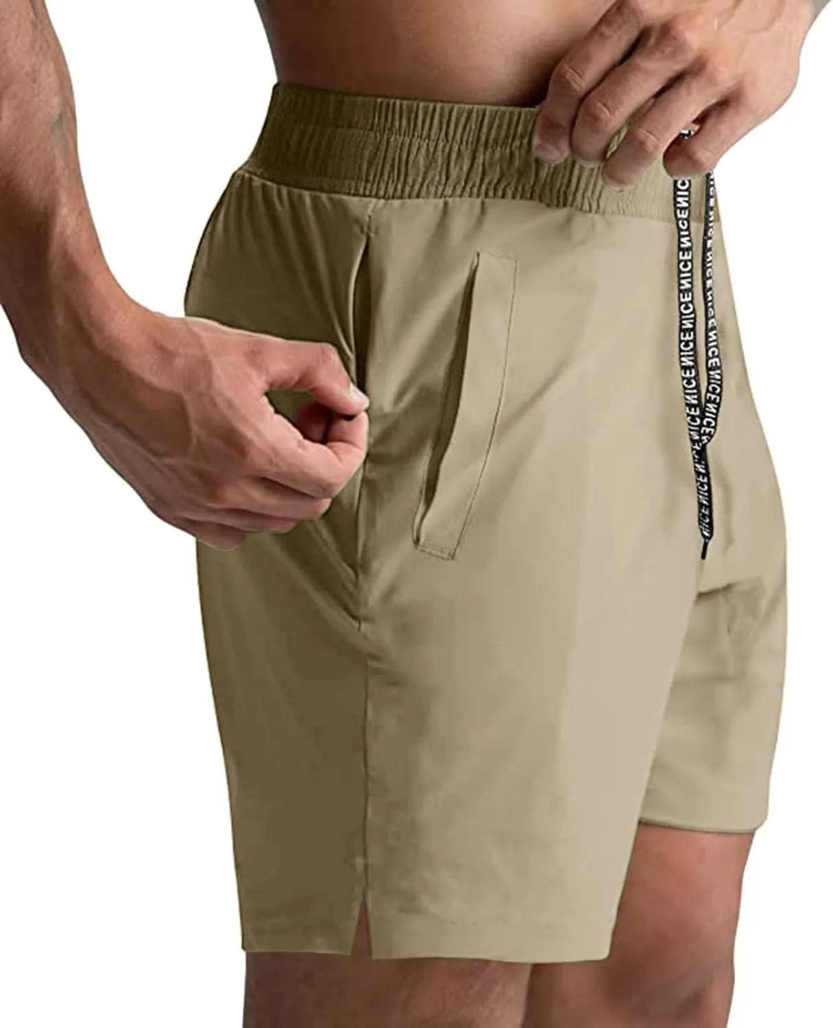 Mens Athletic Shorts Quick Dry Gym Workout Shorts Men Lightweight Sports Running Shorts with Pockets