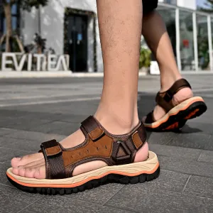 Men's Non-Slip Leather Casual Sandals in 3 Colors
