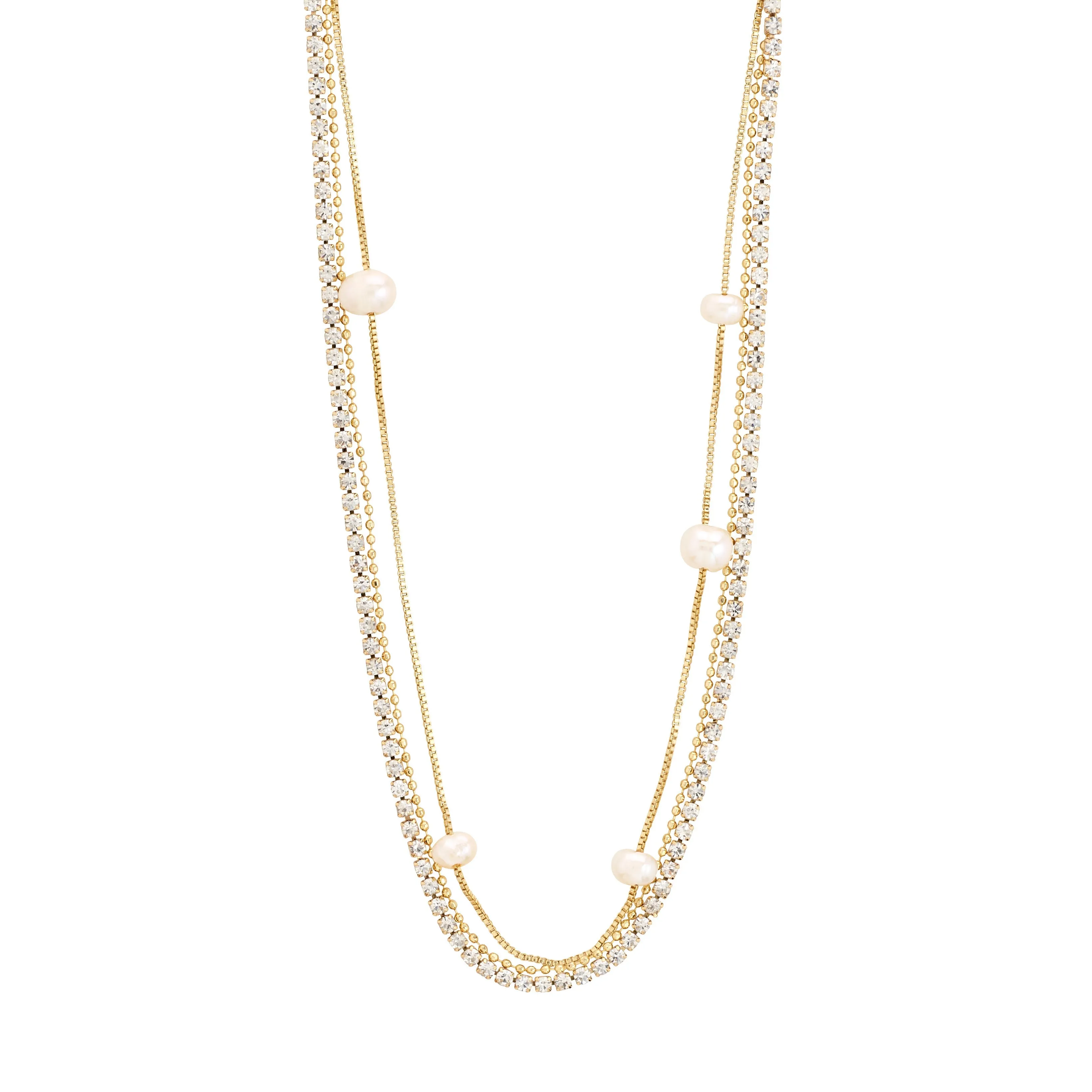 Pilgrim Starlight Necklace 3-In-1 Gold Plated