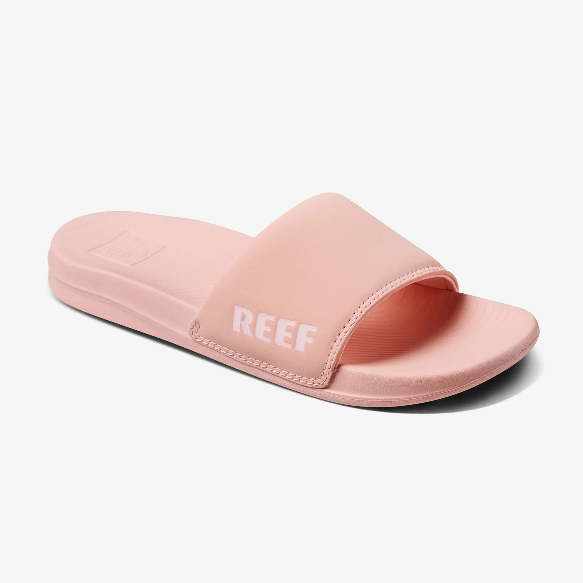 Reef Womens One Slide Sandals - Peach Parfait