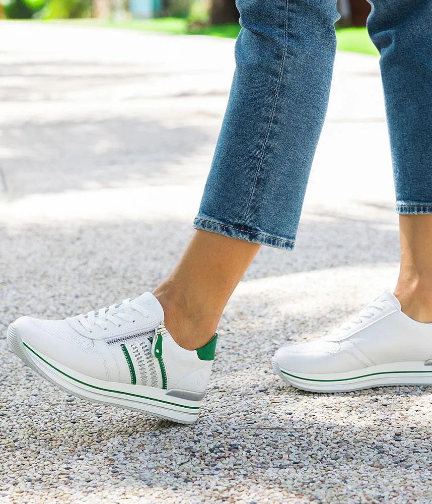 Remonte Sporty Luxe Green/White Sneakers