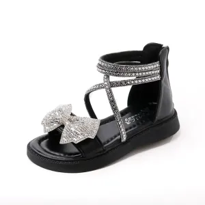 Rhinestone Bowknot Sandals