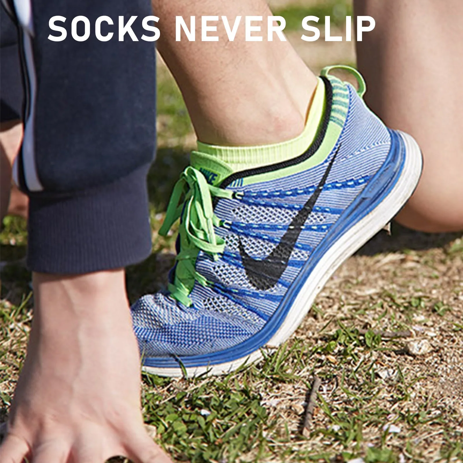 Seamless Sport Sneakers Socks Non-Slip Heel Tab White Large Pack of 4