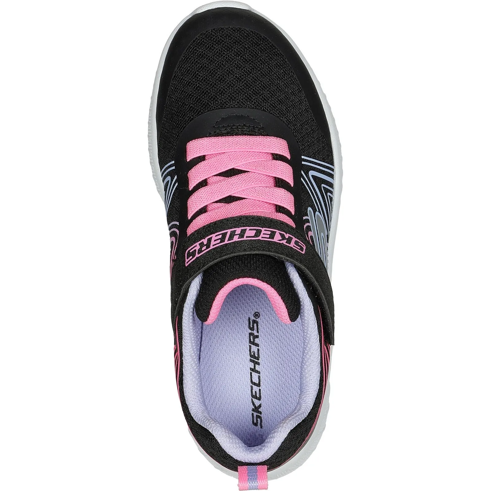 Skechers 303535L Microspec Plus Swirl Sweet BKMT