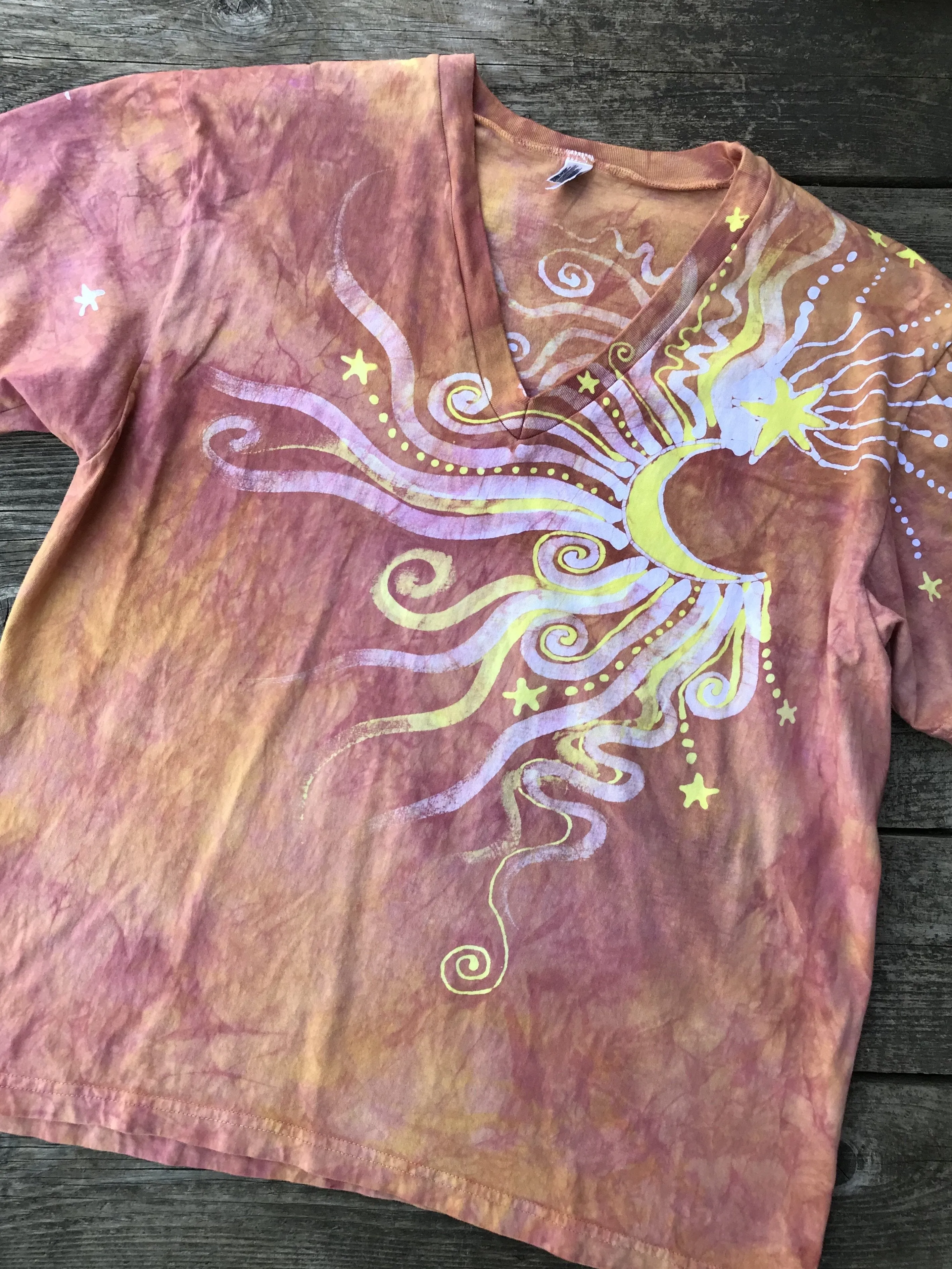 Sunshine Day At The Beach Vneck Tee