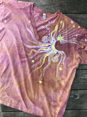 Sunshine Day At The Beach Vneck Tee