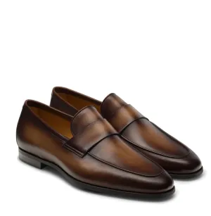 Tan Leather Evadne Closed Penny Loafers - Comfort First Edition - AW24