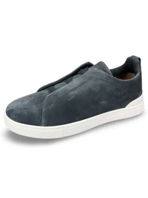 Triple Stitch Sneakers | Teal Suede