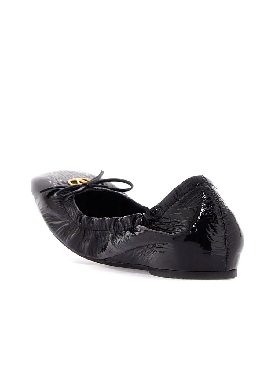 Vlogo Signature Patent Leather Ballerinas