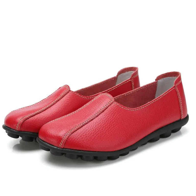 Women Flats Soft Comfortable Quality Leather Flat Shoes