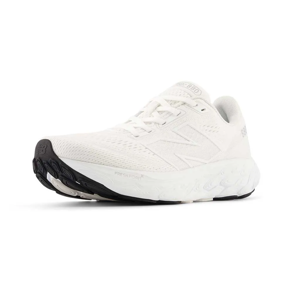 Women's Fresh Foam X 880v14 Running Shoes - White/Silver Metallic - Wide (D)
